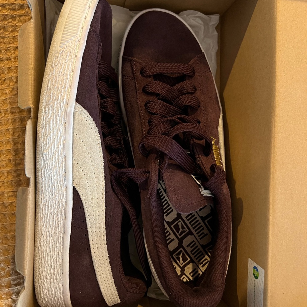 Puma Purple Sneakers Suede Low-Top Classic